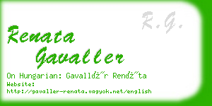 renata gavaller business card